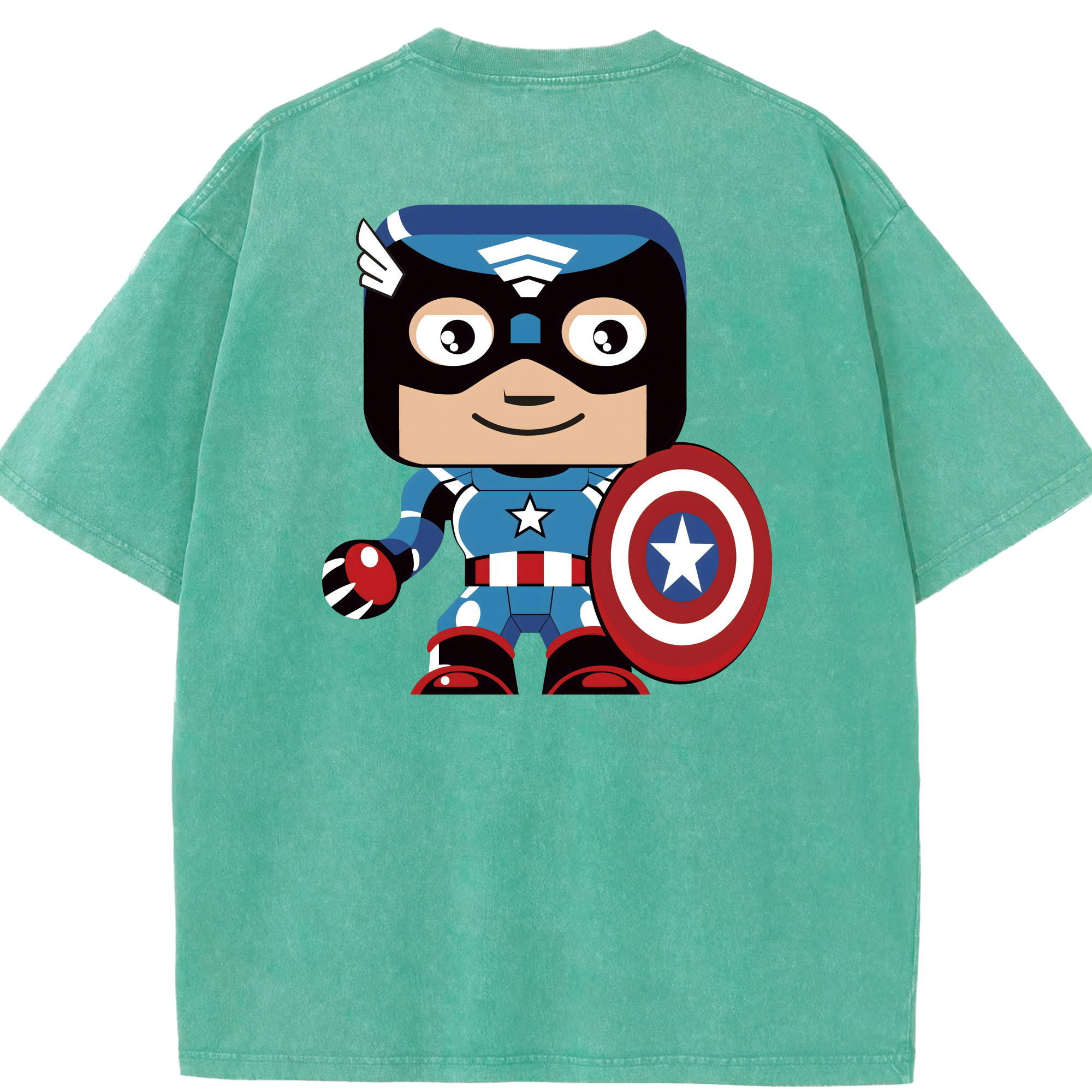 （画像用） アベンジャーズ The Avengers 綿100% ヴィンテージ風 半袖Tシャツ（背面プリント）